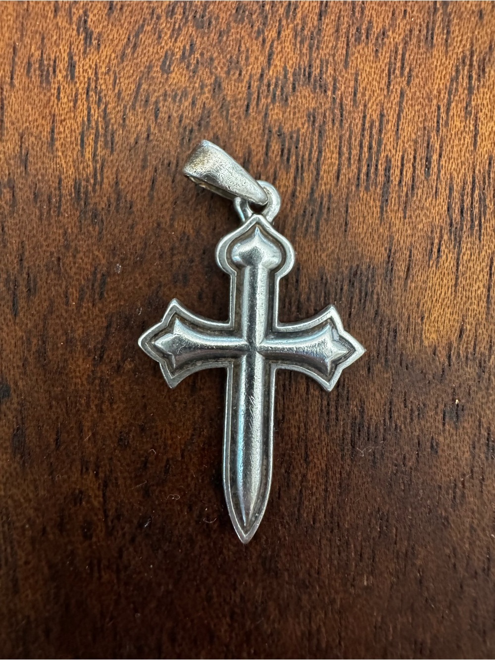Retired James Avery Fleuree Cross Pendant Sterling Silver 925